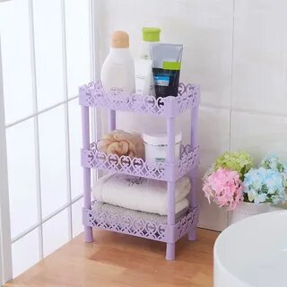 Пластиковые полки в ванную комнату