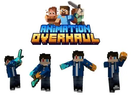 Майнкрафт мод animation overhaul