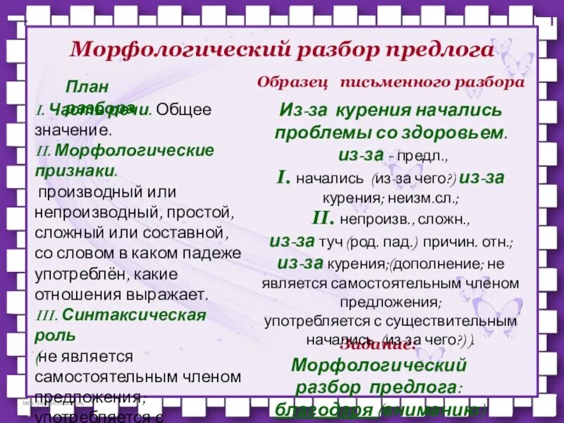 В течение часа морфологический разбор. План морфологического разбора предлога. Морфологический разбор предлога примеры. Морфологический разбор частей речи предлог. План морфологического разбора предлога 7.