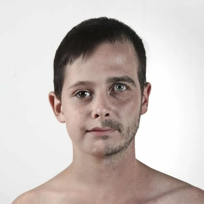 Ульрик Коллетт генетические портрет. Лицо человека. Человеческое лицо.