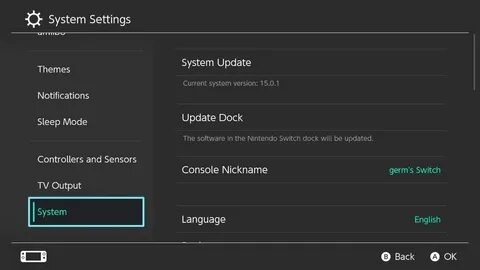Switch setup