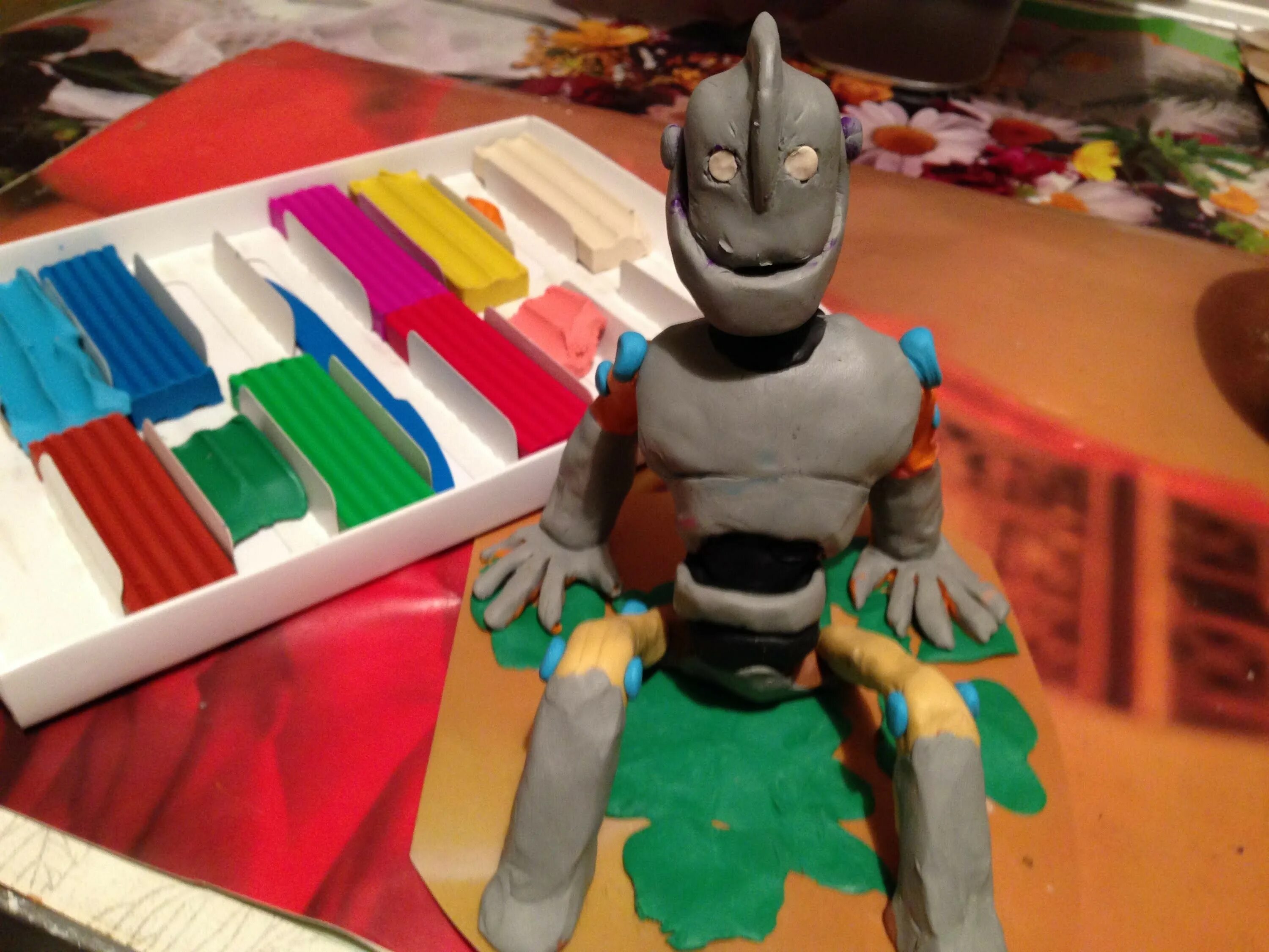 поделки из пластилина для детей. лепки из пластилина легкие. поделки из пластилина. лепка персонажей из мультфильмов. Genio kids легкий пластилин.