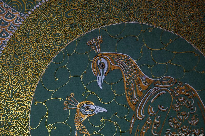Змей в раю. Птицы арт нуво. Павлин в мусульманстве. Символ езидов павлин. Декупаж павлины.