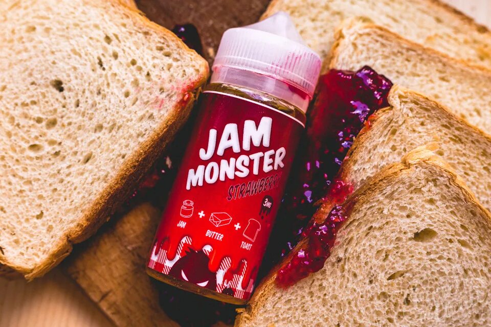 Жижа джем и тост. Jam Monster клубничный джем и тост с маслом. Жижа Монстер джем клубничный тост. Жижа с выпечкой самые вкусные. Какие вкусы жижи вкусные