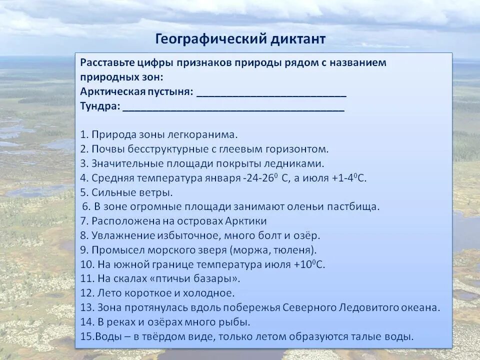 Тесты окружающий мир тундра. Географический диктант по теме природные зоны России. Географический диктант по географии. Тест по географии 8 класс природные зоны России. Уроки по географии 8 класс.