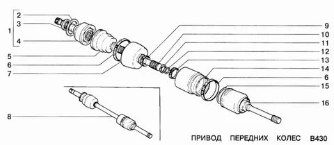 Схема привода нива шевроле