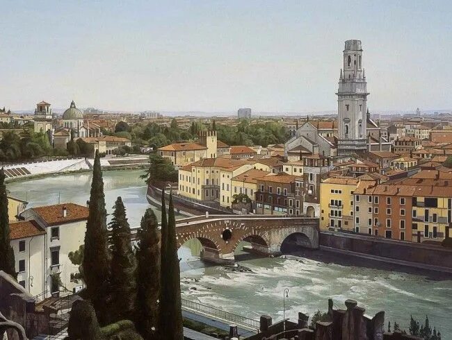 Art verona. Итальянский дом с окошками. Art verona. Фрески в вероне. Вектор verona vector art.