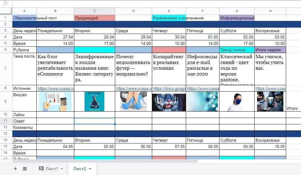 Формирование контент плана. Контент план для магазина одежды. Контент план. Составление контент плана. Пример оформления контент плана.