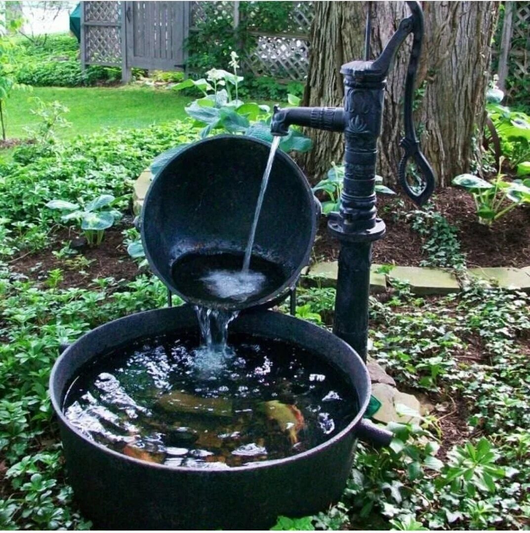 Фонтан для дачи. Сделай сам фонтан. Маленький фонтанчик на даче. Декоративные фонтаны для дачи. Сделай сам фонтан.