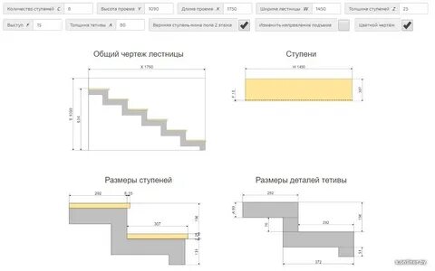 Размер трубы для лестницы