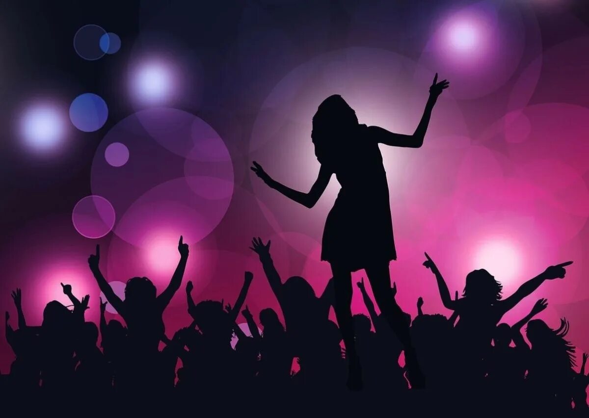 Вечеринка. Танцы в клубе. Ночной клуб. Вечеринка. Танцуют на дискотеке.