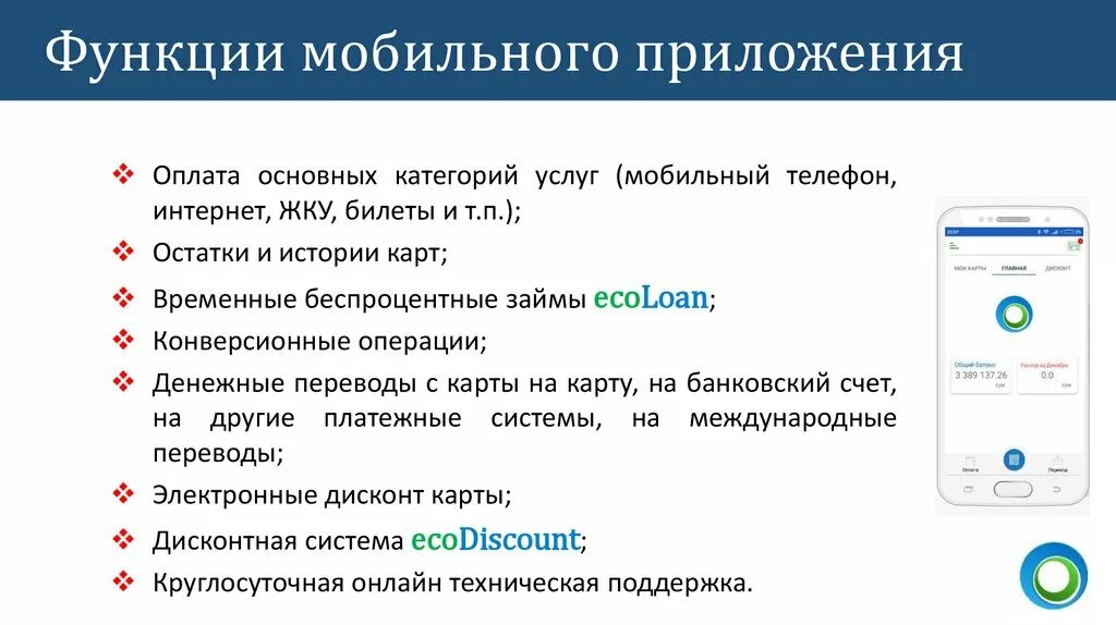 Функции мобильного интернета