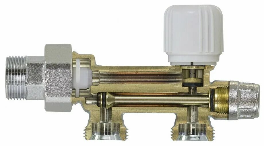 Узел нижнего подключения универсальный VALTEC (VT.345K.N.E04) H-образный 1/2 НР(