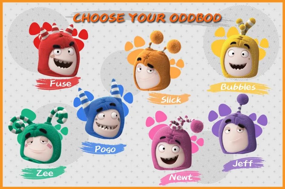 Чудики как зовут. Oddbods имена героев. чудики оддбодики. имена чудиков oddbods.