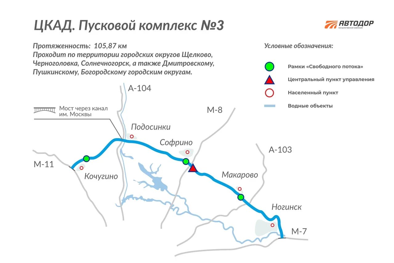 Проезд по цкад без транспондера. Центральная Кольцевая автодорога (комплекс №3 и №4). Платный участок ЦКАД м11 м7. Участки Автодор м11. ЦКАД пусковой комплекс 3 схема.