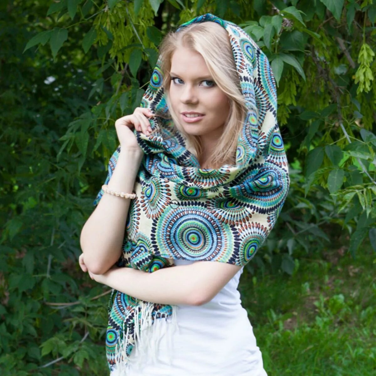 Платки фото красиво завязать