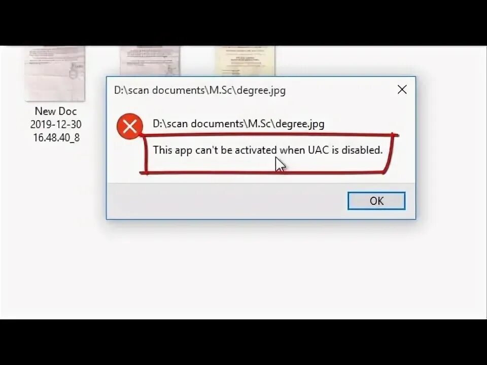 Cannot be activated. Cannot be activated