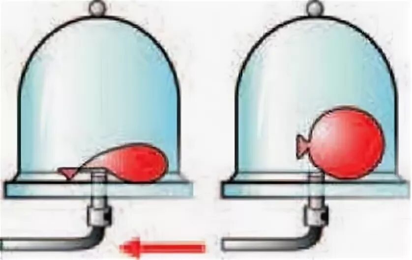 Шарик под колоколом воздушного насоса. Шар под колоколом. Давление газа опыт. Давление газа опыт с шариком. Давление газа в шарике