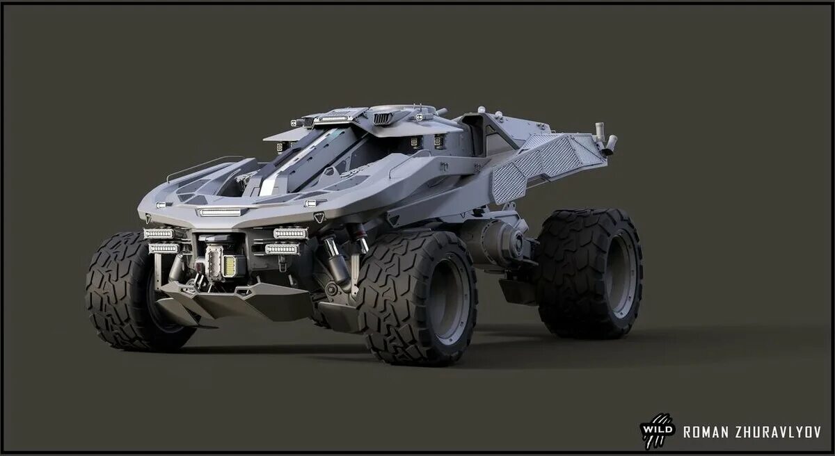 Спаслись на багги от дрона. Беспилотное багги. futuristic buggy.
