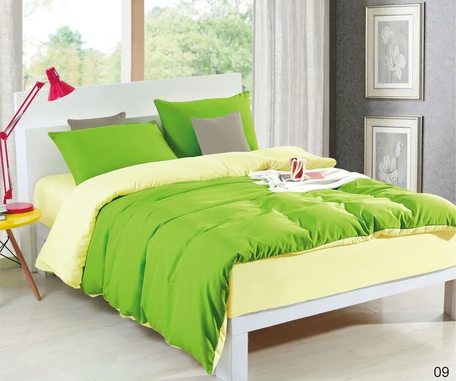 Дешевые постели. КПБ однотонный двухцветный. Комплект постельного белья Mency. Салатовое постельное белье. Постельное белье зеленое однотонное.