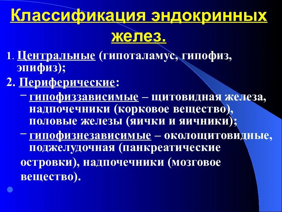 К железам зависимым от функций гипофиза относят