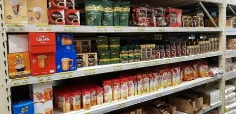 Кофе в магазине продукты
