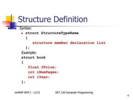 Define struct