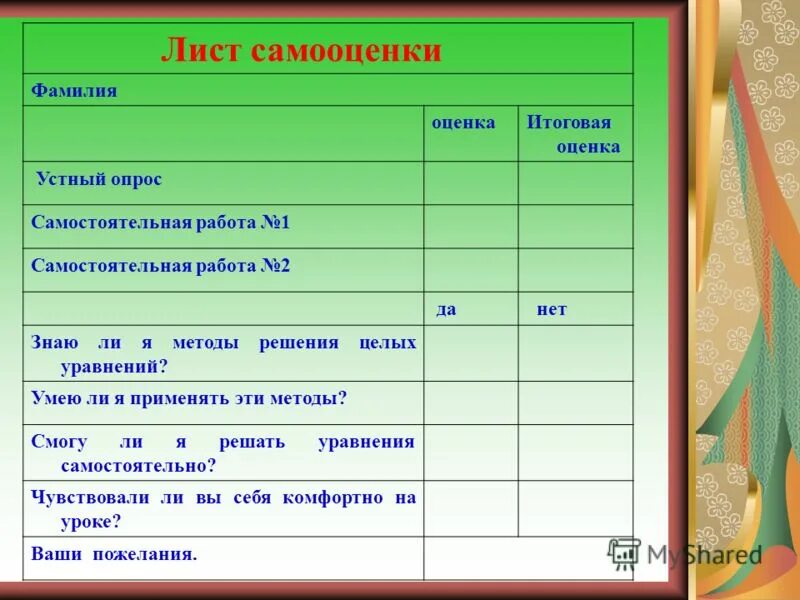 Лист самооценки на уроке математики. Лист самооценки. Лист самооценки на уроке. Лист самооценивания на уроке. Листы самооценивания в начальной школе.