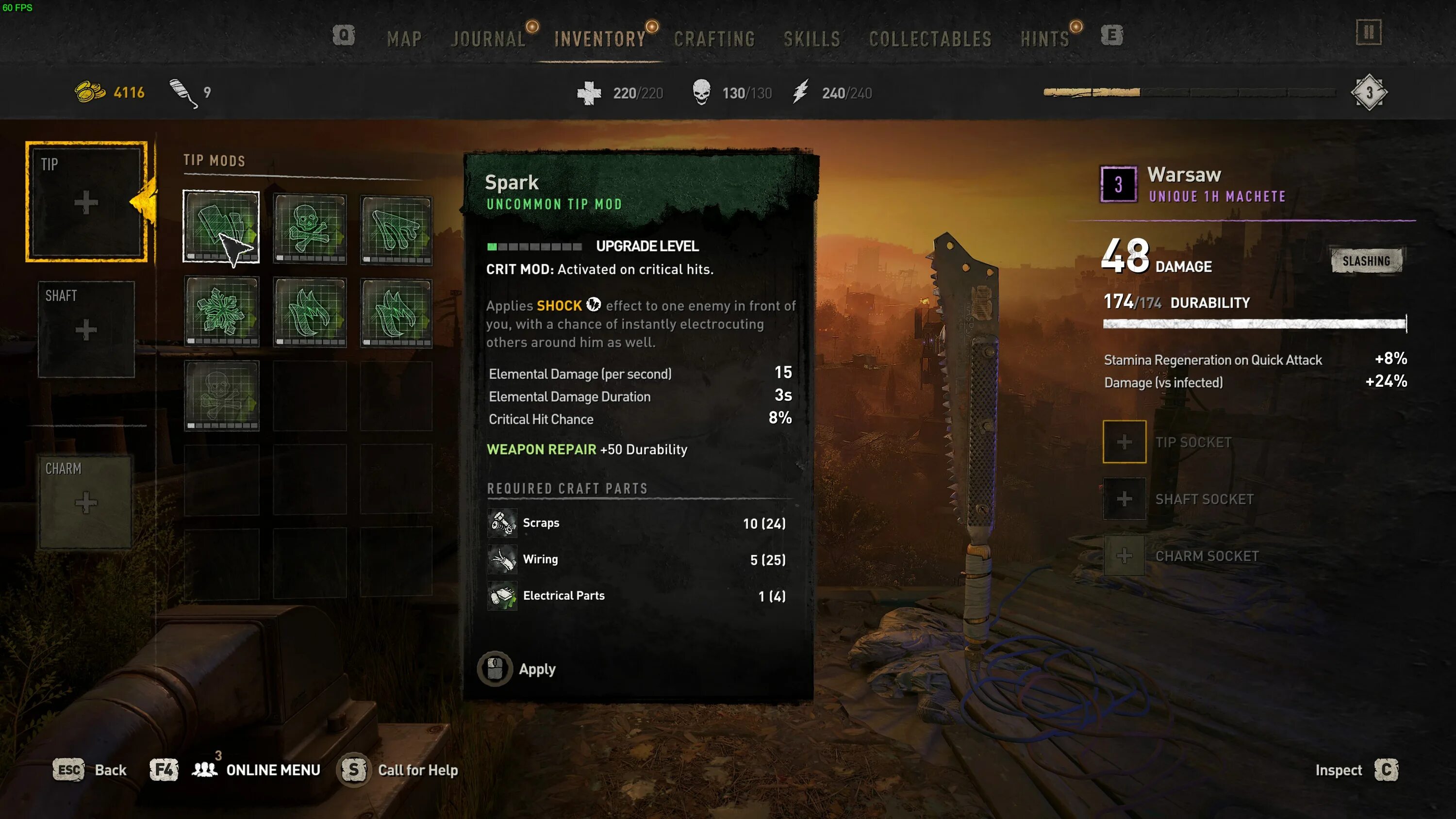Weapon durability