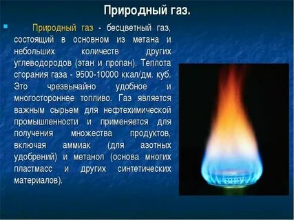 Природный газ какой вид топлива