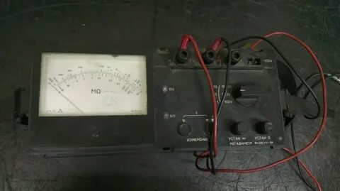 Как пользоваться мегаомметром старого образца