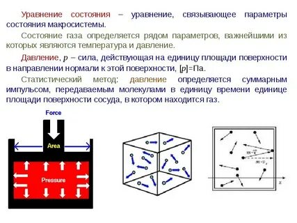 Свойство состояние газа
