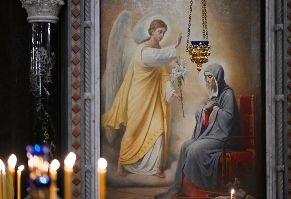 Явление Архангела Гавриила деве Марии. Служба на благовещение пресвятой богородицы 2024