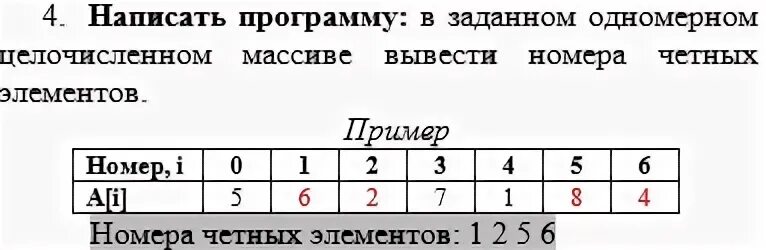 Вывести одномерный массив c