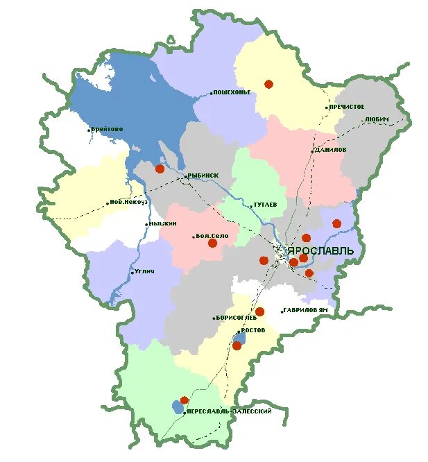 Карта Ярославской области. Карта Ярославской области по районам Ярославский район. Карта Ярославля и Ярославской области. Карта Ярославской обл с районами. Какие районы входят в состав ярославской области