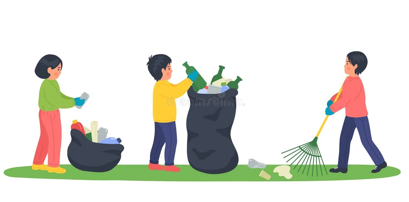 Don t pick up the trash. Дети убирают фон для сторис. Дети прибирают бутылки картинка. Children for a clean environment.