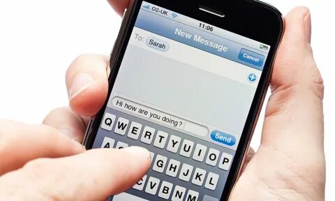 I sending a text message