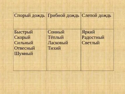 Спорый дождь