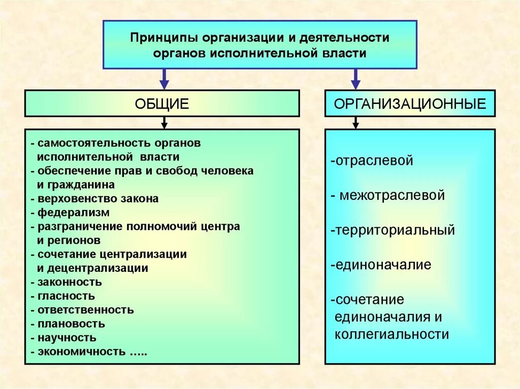 Принципы организации и деятельности исполнительной власти. Принципы организации и деятельности исполнительной власти таблица. Принципы организации и деятельности ОИВ. Принципы деятельности органов исполнительной власти.