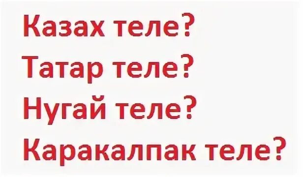 Татарский и казахский языки. Татарский и казахский языки похожи или нет. Понимают ли татары казахский язык.