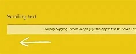Scrolling text time