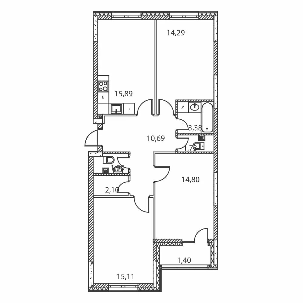 М2 квартиры в жк. Трешка 61 кв м планировка. Трешка 80 кв м планировка. Трехкомнатная квартира 80 кв.м планировка. Четырехкомнатная квартира 80 кв м планировка.