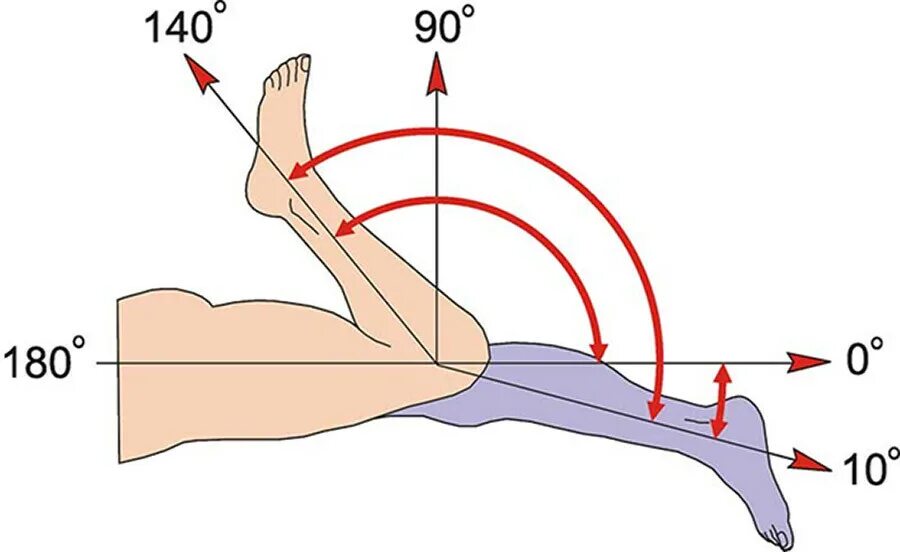 Угол сгибания коленного сустава. Измерение амплитуды движений в коленном суставе. Углы сгибания и разгибания коленном суставе в градусах. Амплитуда движений в коленном суставе. Изгиб плеча