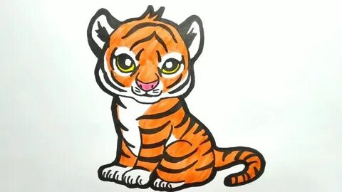 Нарисовать тигра легко и просто для детей