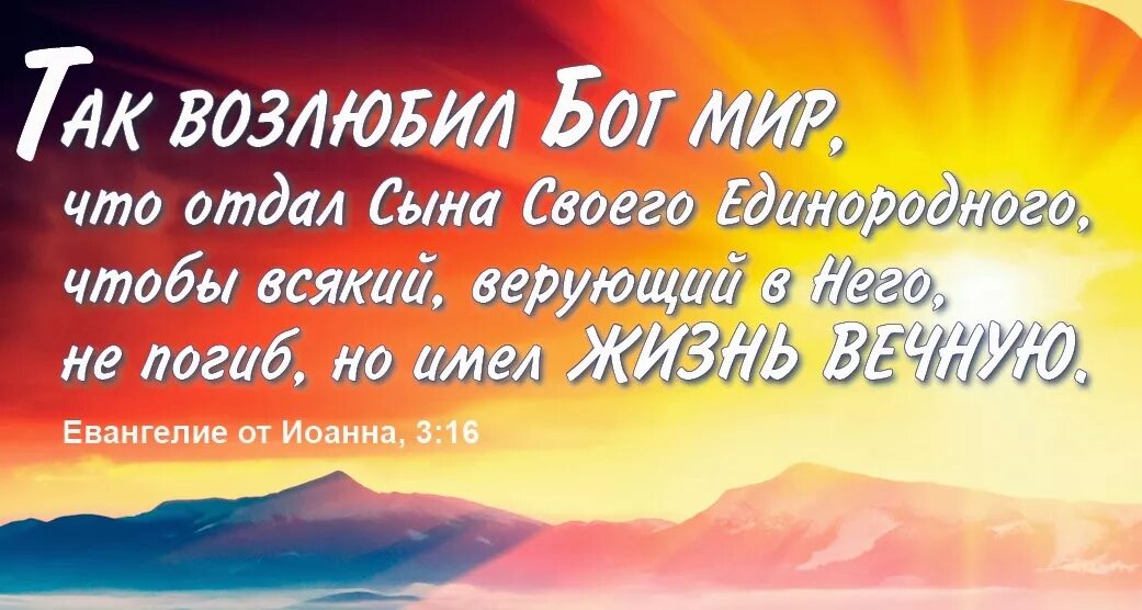 Сына отдавшего жизнь. Бог так возлюбил мир что отдал сына своего.