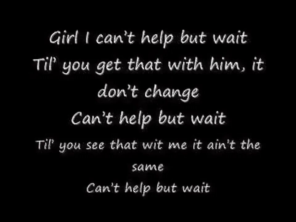 A days wait текст. A days wait текст