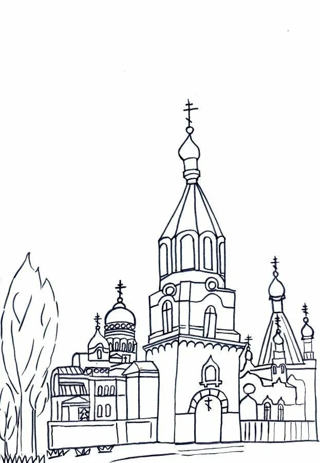 Церковь раскраска для детей распечатать раскраски Church in linear style stock vector. Illustration of insignia 94382589