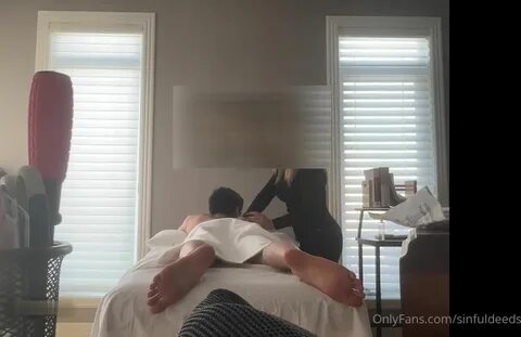 OnlyFans model Sinfuldeeds gives a naughty massage