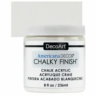DecoArt Americana Decor Chalky Finish Paint - Everlasting, 8 oz jar.