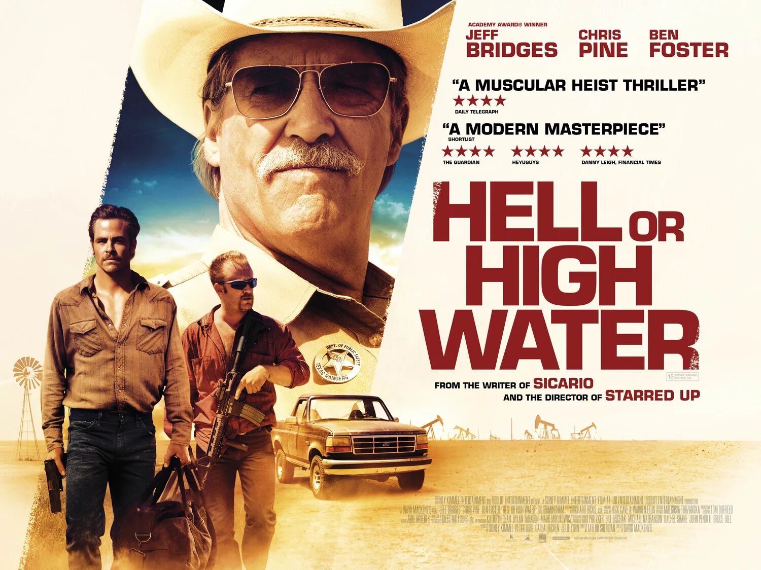 Постер цены. Любой ценой (Hell or High Water). Hell or High Water (2016) poster.